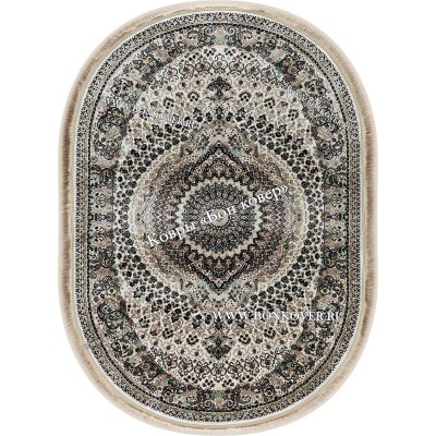 Овальный Ковер с Восточным Узором Медальон Арт 30343