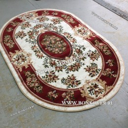 Ковер Лайт Карпет Медальон Дизайн 26358 Овал