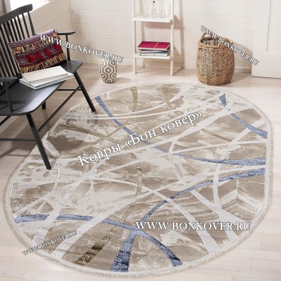 Турецкий Ковер Для Гостиной Абстракция Дизайн 09 Овал